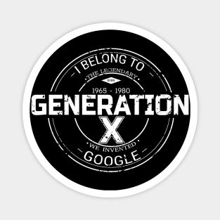 generation x 1965-1980 Magnet